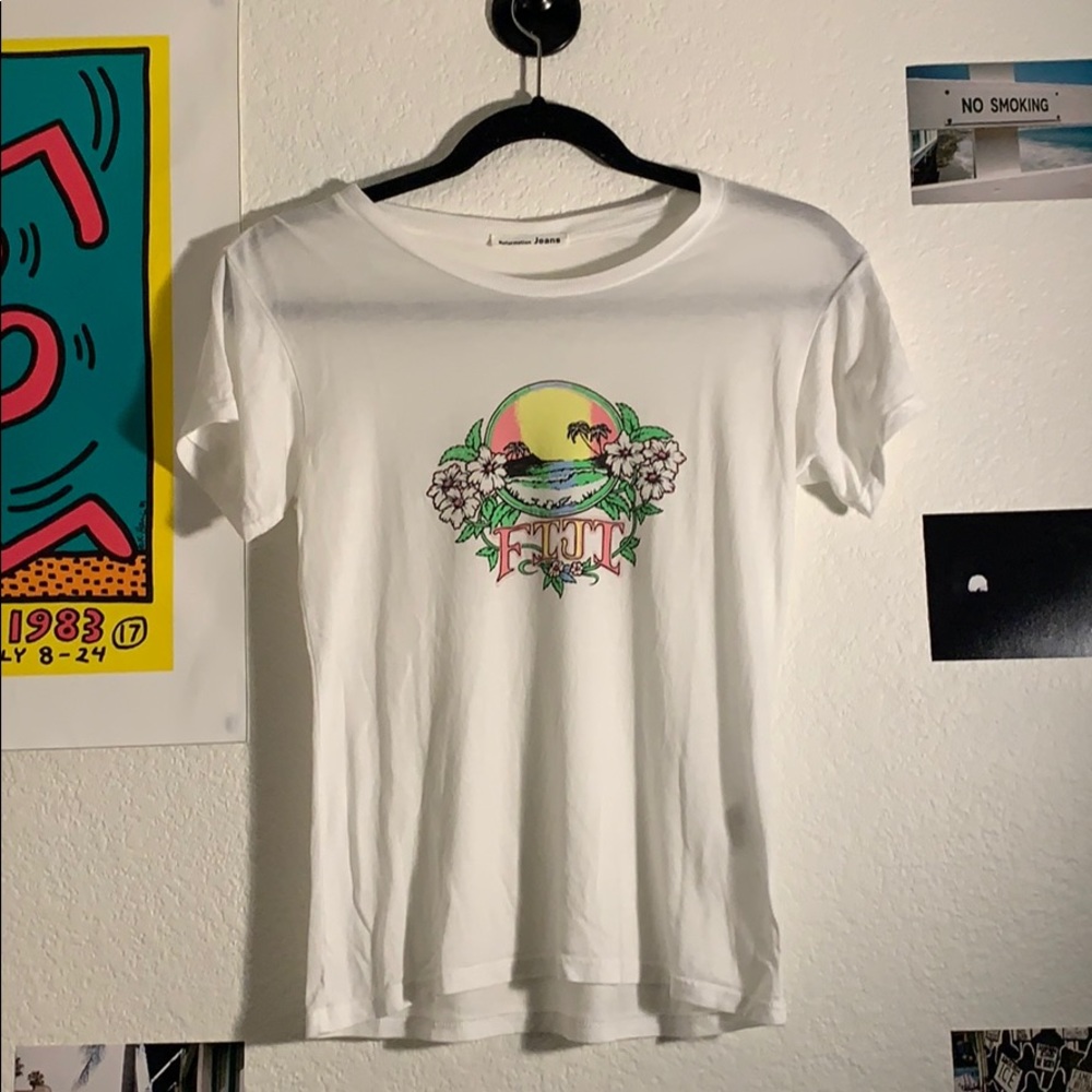 reformation “fiji” graphic baby tee
